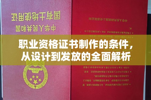 源城职业资格证书制作的条件，从设计到发放的全面解析