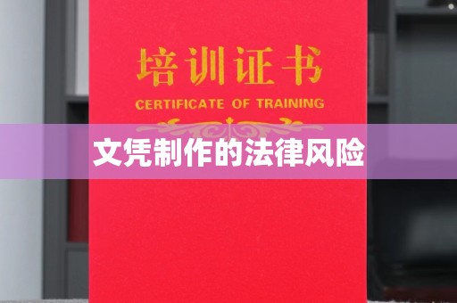 源城文凭制作的法律风险