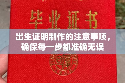 源城出生证明制作的注意事项，确保每一步都准确无误