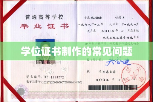 源城学位证书制作的常见问题