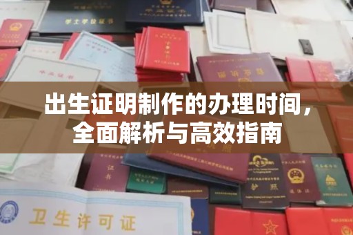 源城出生证明制作的办理时间，全面解析与高效指南