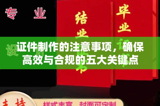 源城证件制作的注意事项，确保高效与合规的五大关键点